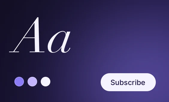 Lumen cover: violet italic type specimen