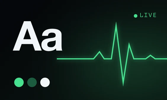 Pulse cover: green live signal line